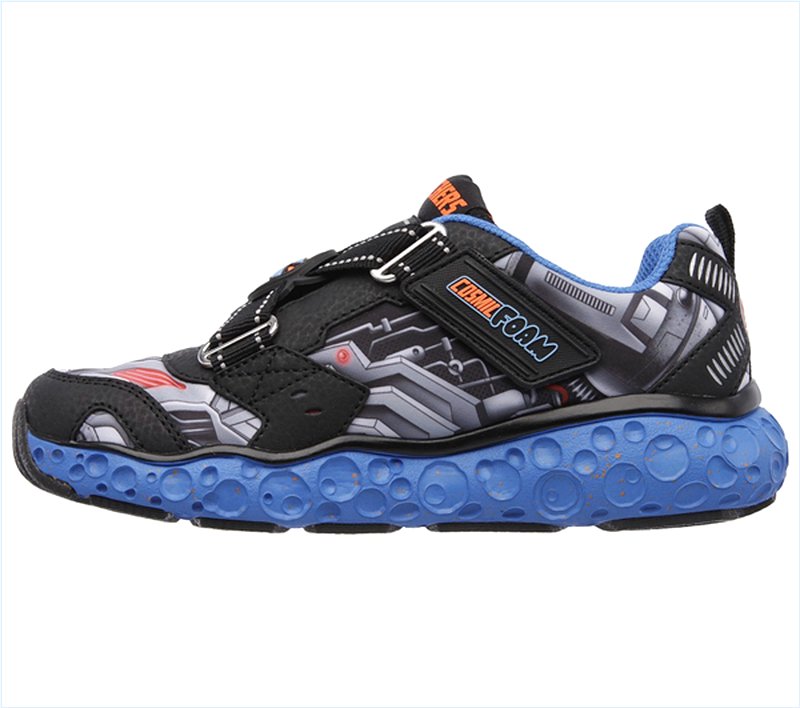  Boys Skech-X: Cosmic Foam - Portal-X Black/Orange