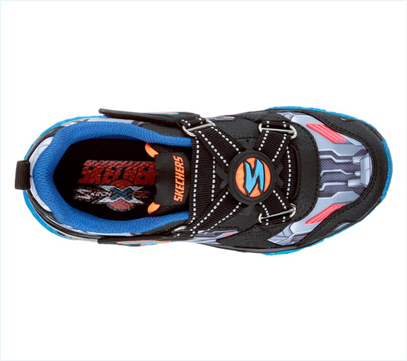  Boys Skech-X: Cosmic Foam - Portal-X Black/Orange