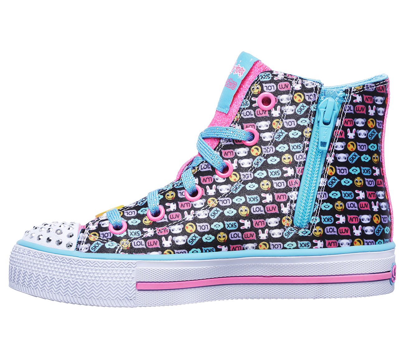  Girls Twinkle Toes: Shuffles Black/Multi