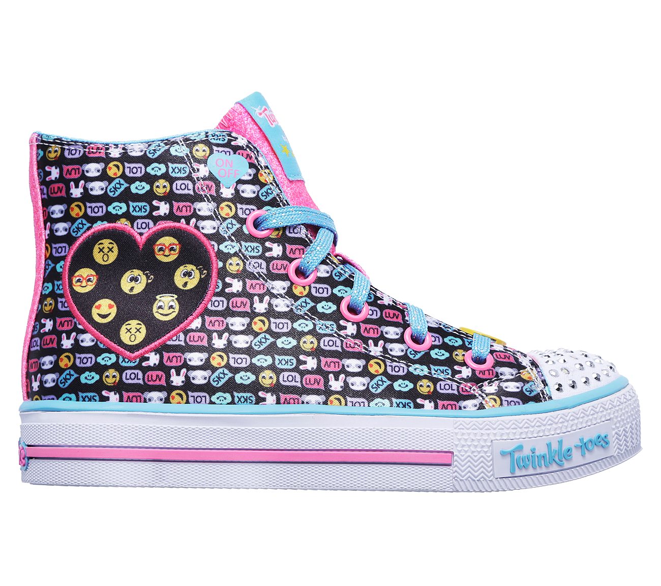  Girls Twinkle Toes: Shuffles Black/Multi