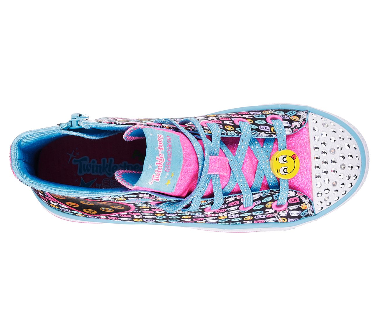  Girls Twinkle Toes: Shuffles Black/Multi