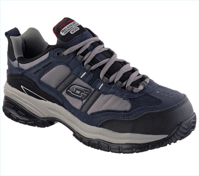  Men Work: Relaxed Fit - Soft Stride - Grinnell Comp Navy/Gray