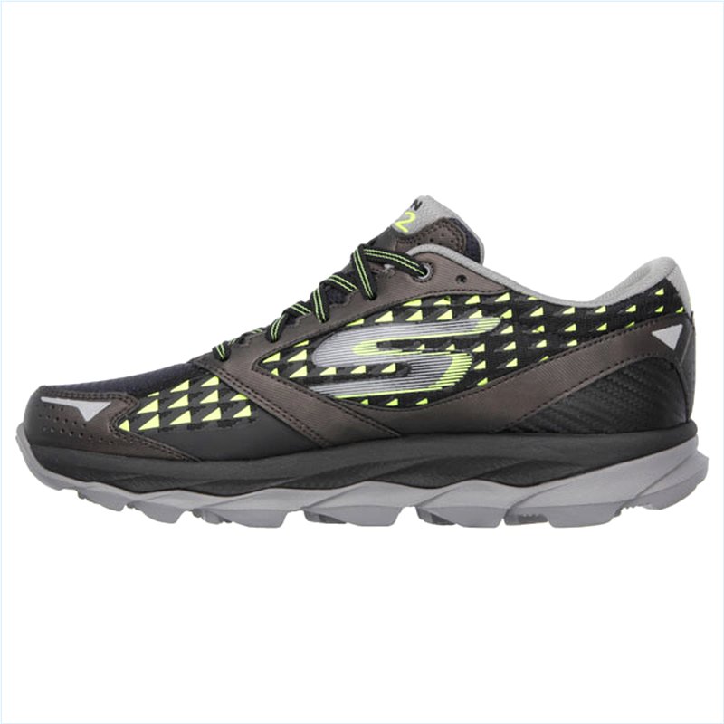  Men Extra Wide Fit (4E) Shoes - Ultra Black/Lime