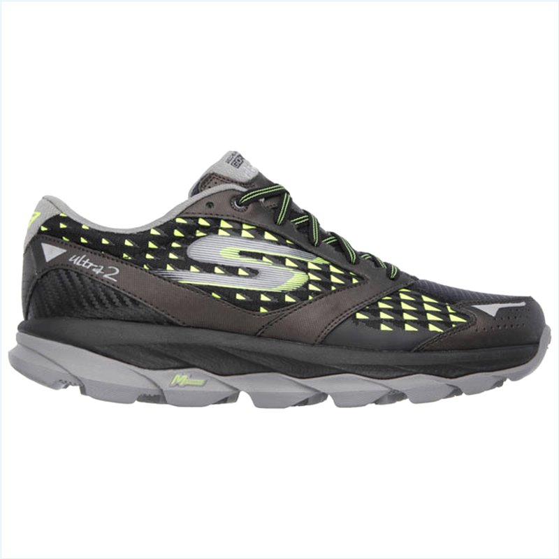  Men Extra Wide Fit (4E) Shoes - Ultra Black/Lime