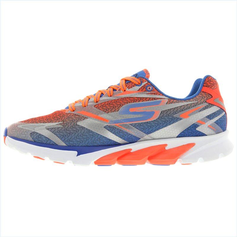  Men Extra Wide Fit (4E) Shoes - Blue/Orange