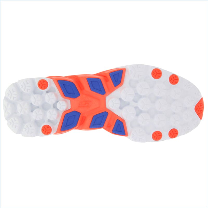  Men Extra Wide Fit (4E) Shoes - Blue/Orange