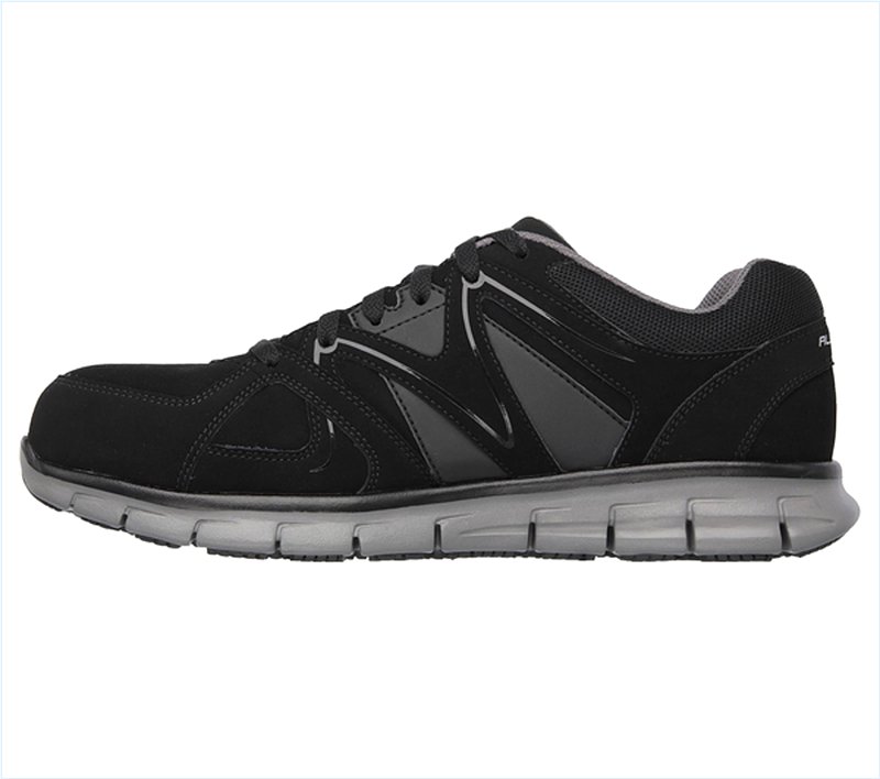  Men Work: Relaxed Fit Synergy - Ekron Alloy Toe Black/Charcoal