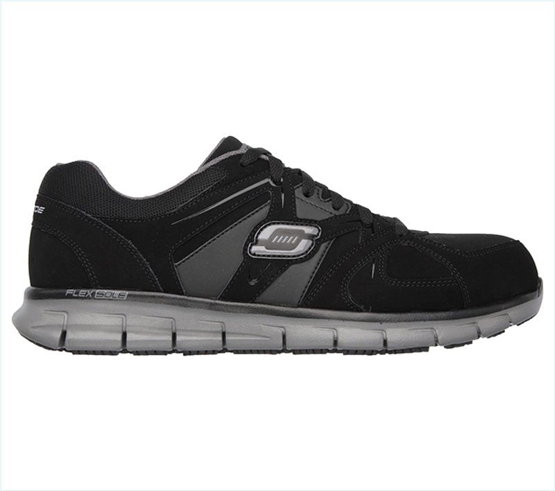  Men Work: Relaxed Fit Synergy - Ekron Alloy Toe Black/Charcoal