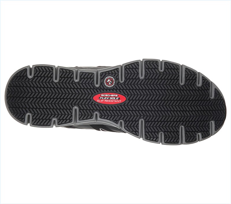  Men Work: Relaxed Fit Synergy - Ekron Alloy Toe Black/Charcoal