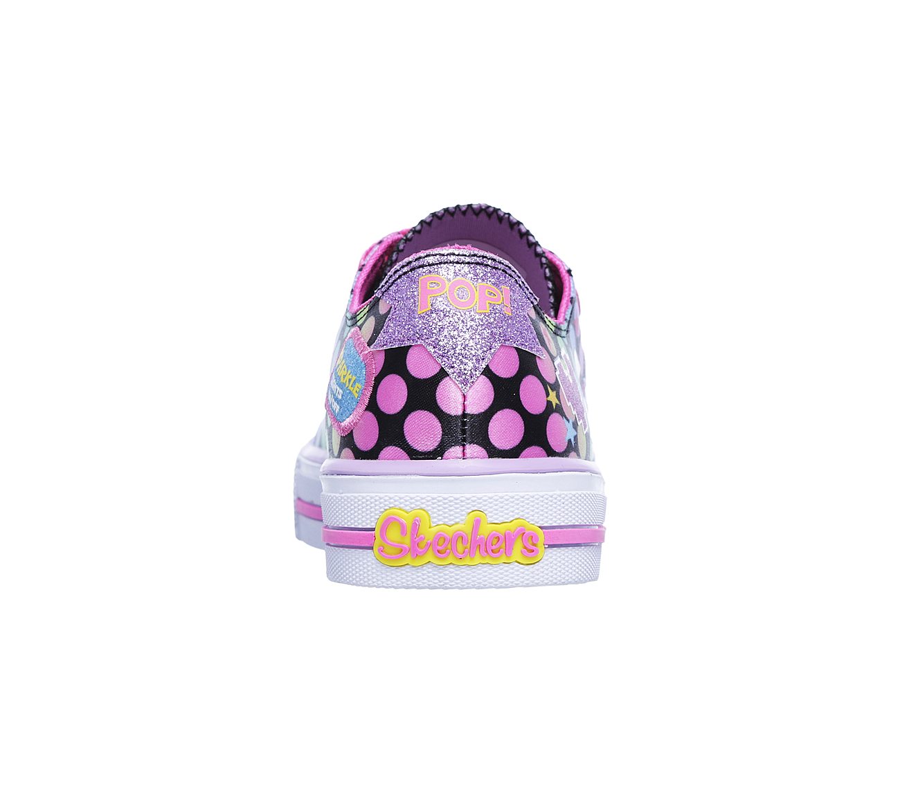  Girls Twinkle Toes: Shuffles - Poppin Posse Black/Multi