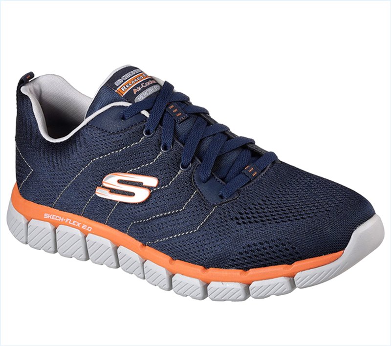  Men Skech-Flex 2.0 - Milwee Navy/Orange