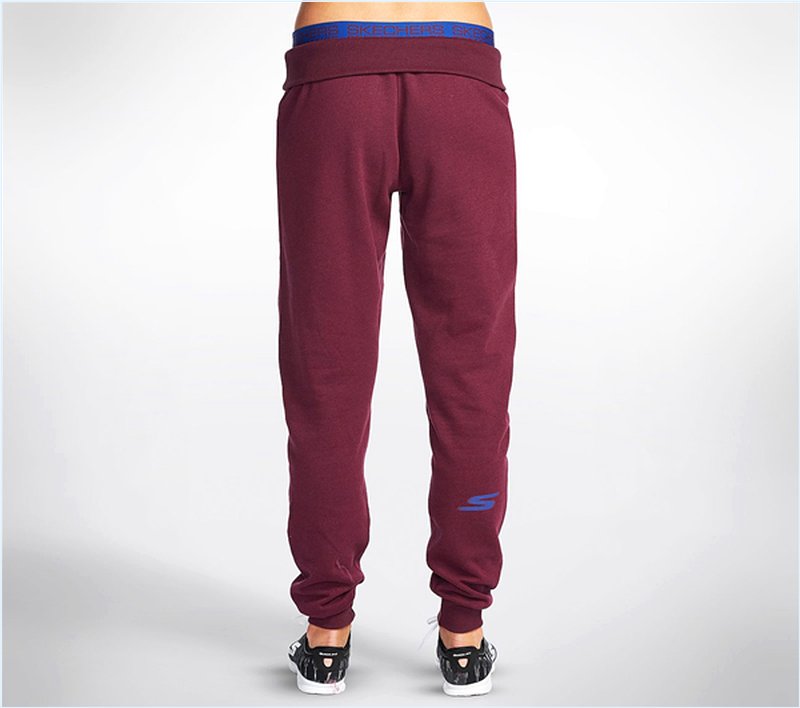  Women Booster Rosecrans Jogger Sweat Pants Burgundy