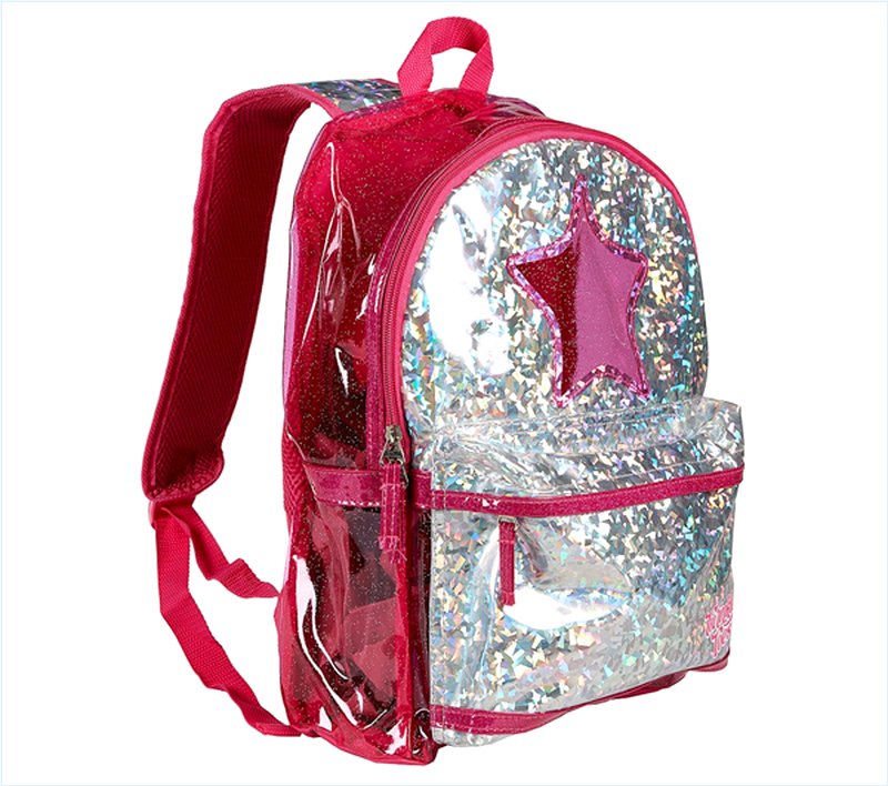  Girls Twinkle Toes: Holographic Space Backpack Multi