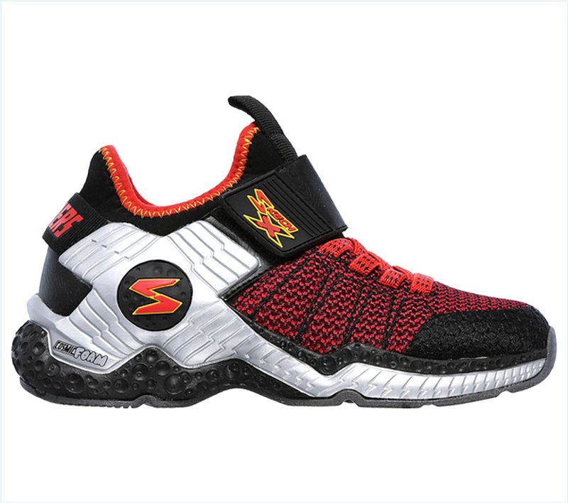  Boys Skech X: Cosmic Foam II Black/Red