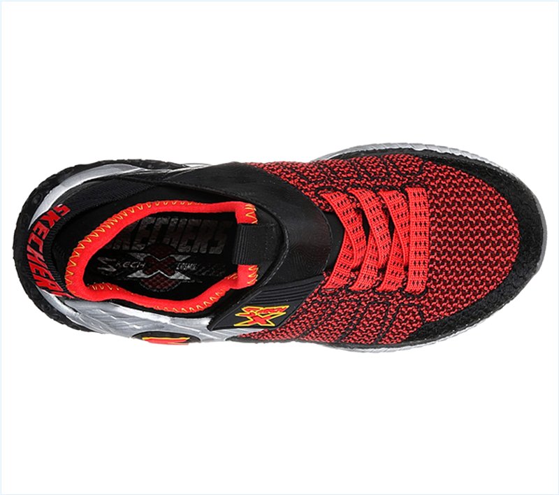  Boys Skech X: Cosmic Foam II Black/Red