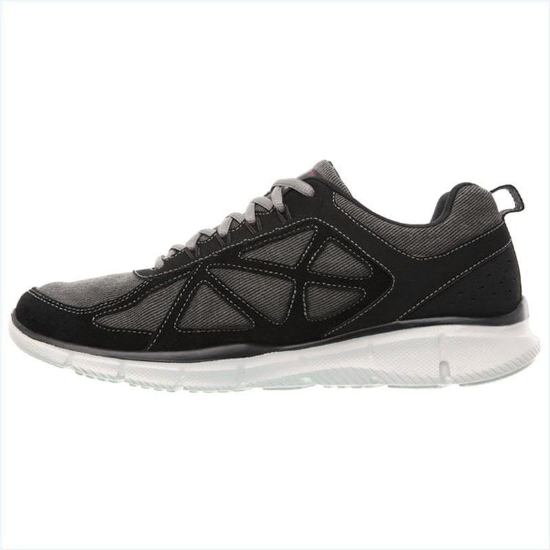  Men Wide Fit (2E) Shoes - Front and Center Black/Charcoal