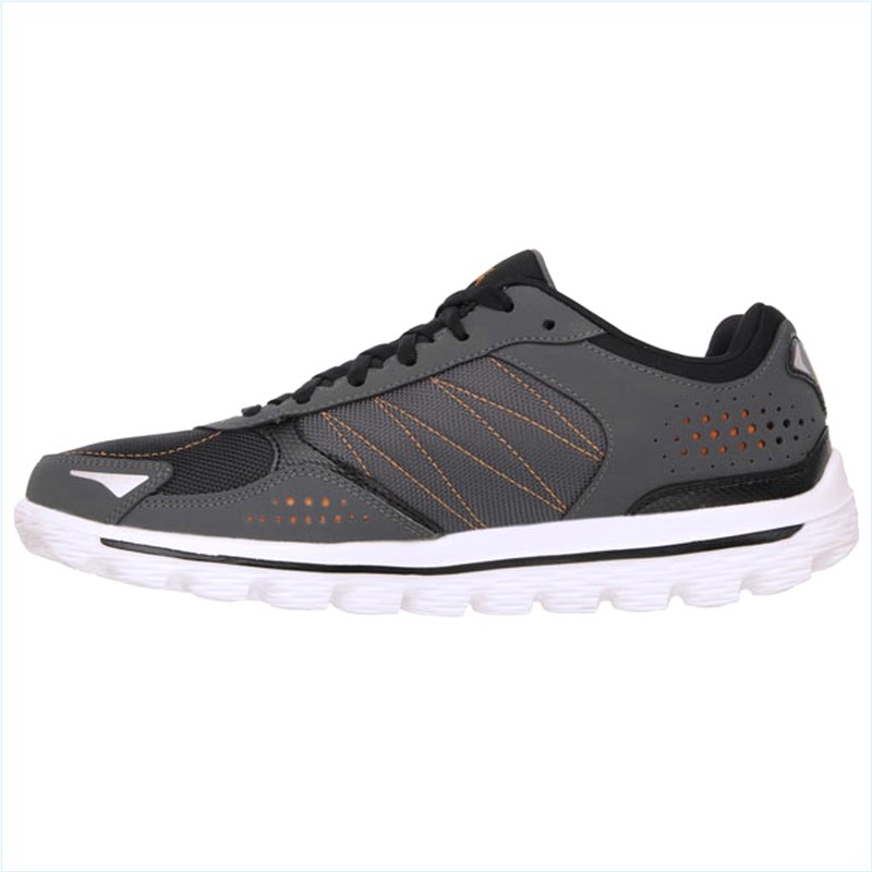  Men Extra Wide Fit (4E) Shoes - Flash DNA Charcoal/Orange