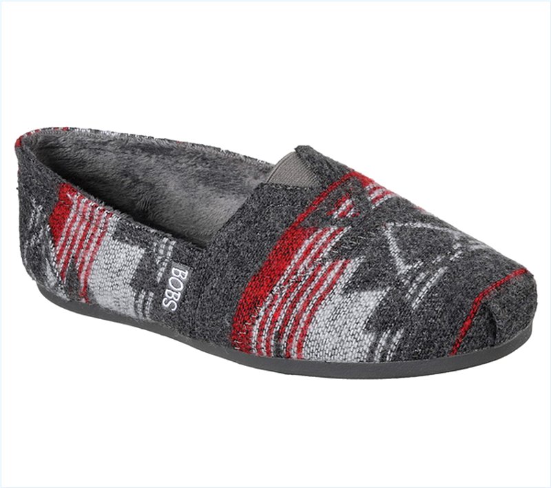  Women Bobs Plush - Festival Star Charcoal/Red