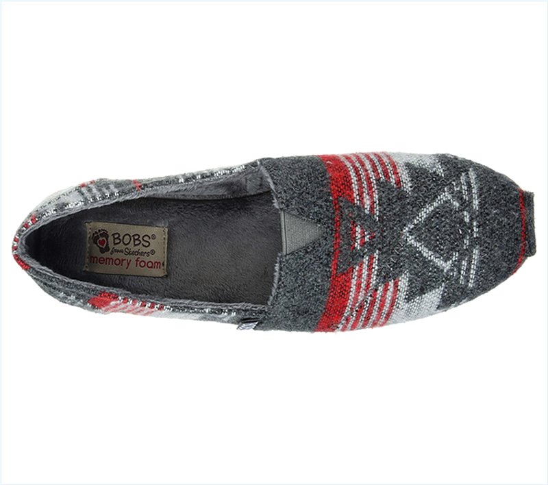  Women Bobs Plush - Festival Star Charcoal/Red