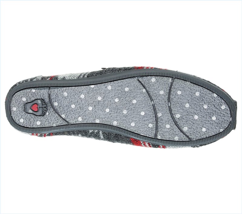  Women Bobs Plush - Festival Star Charcoal/Red