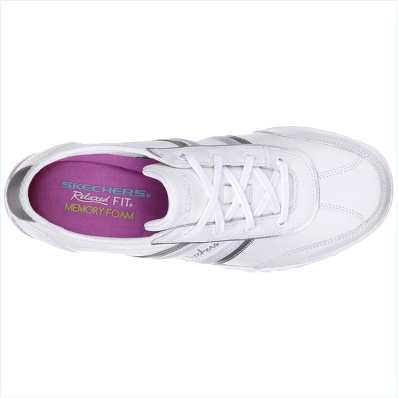  Women Relaxed Fit: Breathe Easy - Little Gem White/Silver