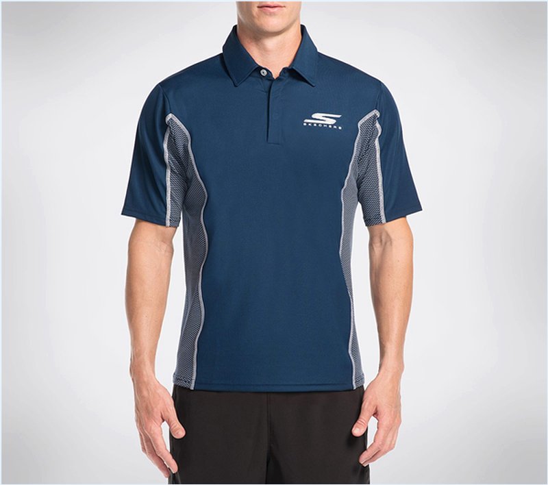  Men GO Golf Sherwood Polo Shirt Navy