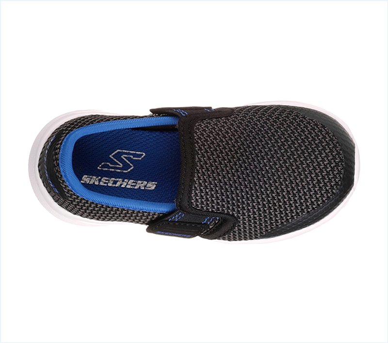  Boys Skech Stepz - Power Stride Black/Royal