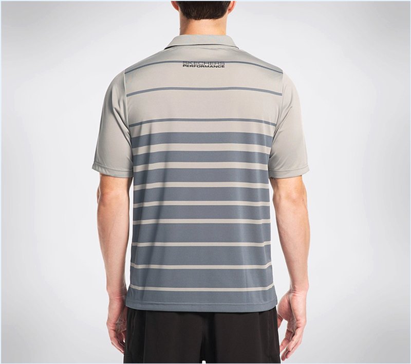  Men GO Golf Soboba Polo Shirt Gray