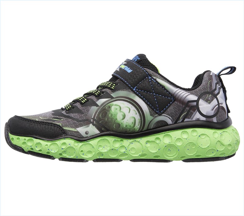  Boys Skech-X: Cosmic Foam - Futurist Black/Lime