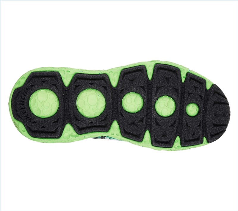  Boys Skech-X: Cosmic Foam - Futurist Black/Lime