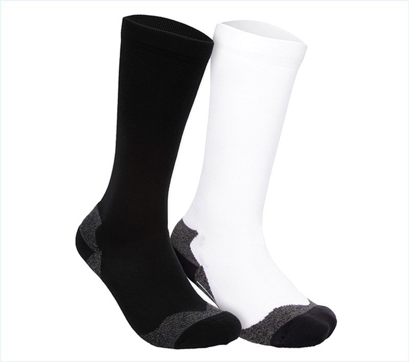  Women Pack Performance Compression Crew Sock Z Black/White