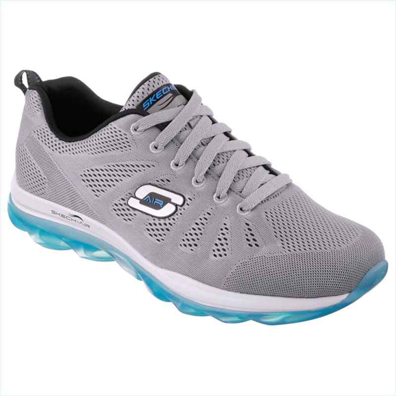  Men Extra Wide Fit (4E) Shoes - Game Changer Light Gray/Blue