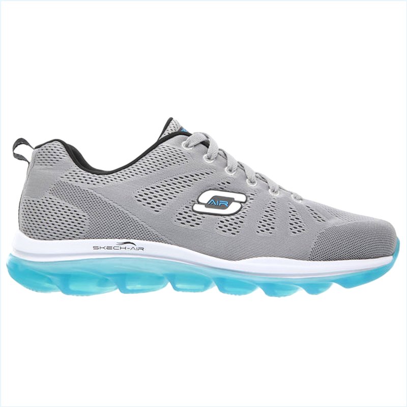  Men Extra Wide Fit (4E) Shoes - Game Changer Light Gray/Blue