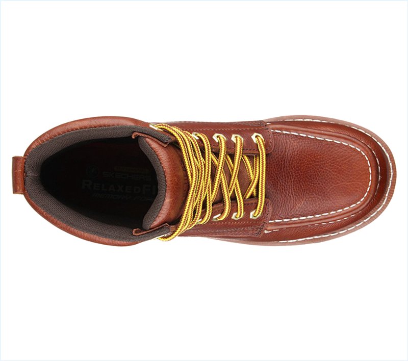  Men Work: Relaxed Fit Pettus Red/Brown