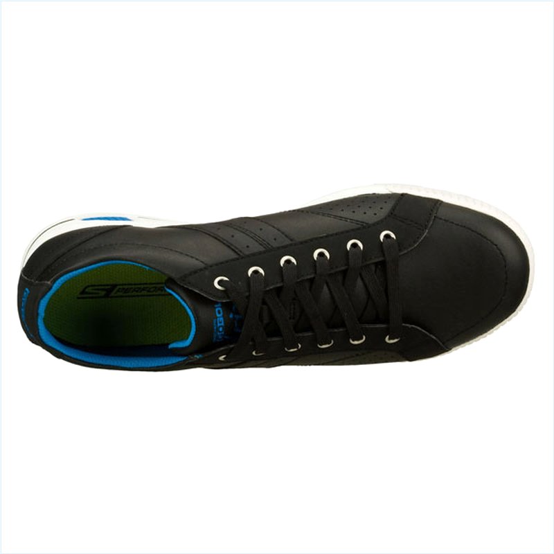  Men Extra Wide Fit (4E) Shoes - Wedge Black/Blue