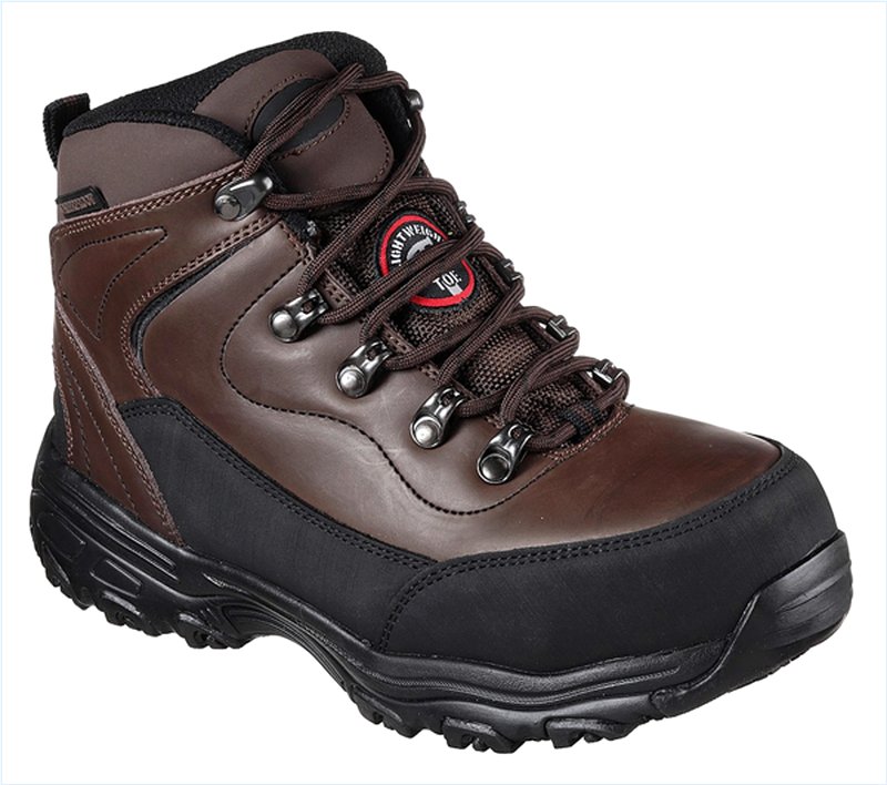  Women Work: D'Lites - Amasa Alloy Toe Brown