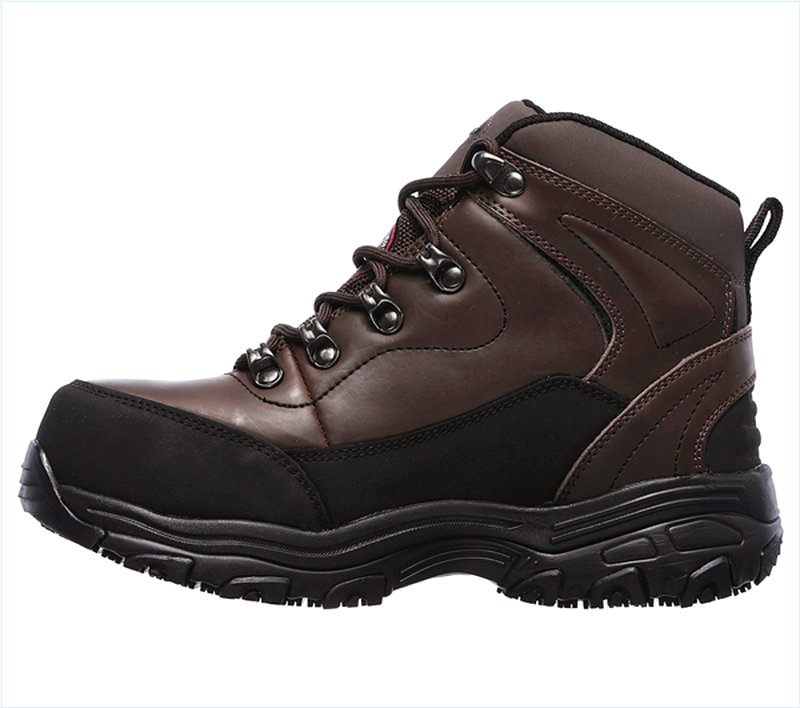  Women Work: D'Lites - Amasa Alloy Toe Brown