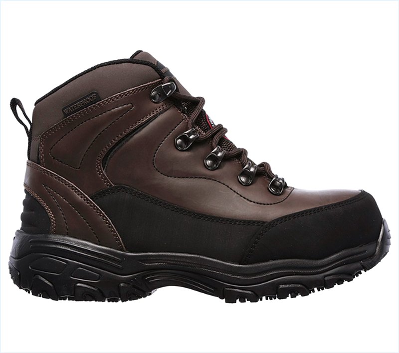  Women Work: D'Lites - Amasa Alloy Toe Brown