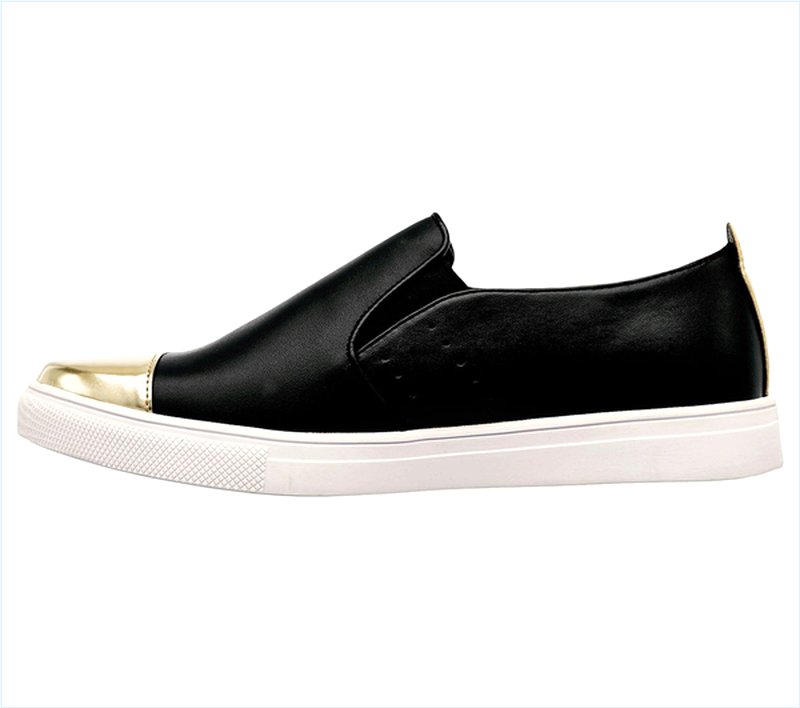  Women Moda - Toe Tapper Black/Gold