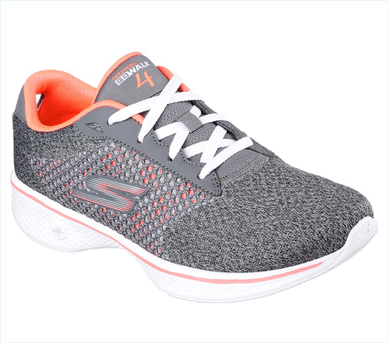  Women GOwalk 4 - Exceed Charcoal/Coral