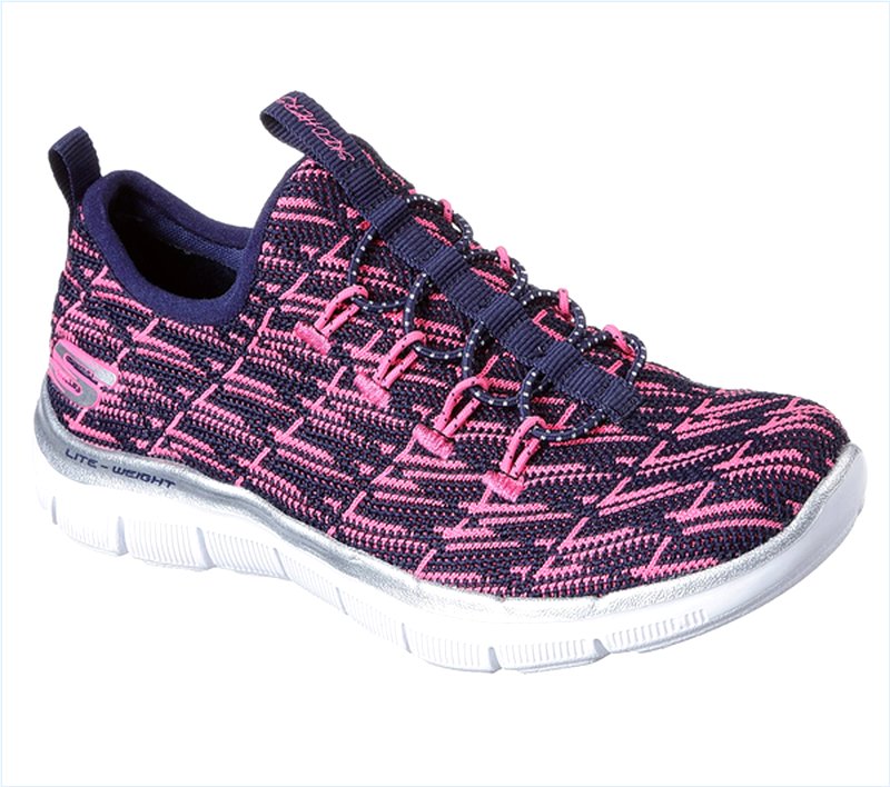  Girls Skech Appeal 2.0 - Insights Navy/Neon Pink