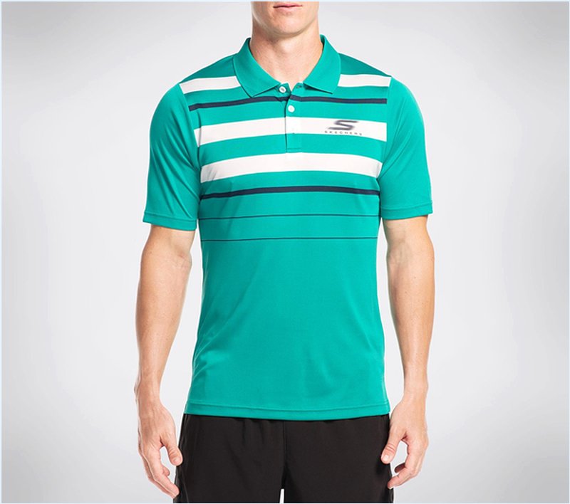  Men GO Golf Valencia Polo Shirt Green