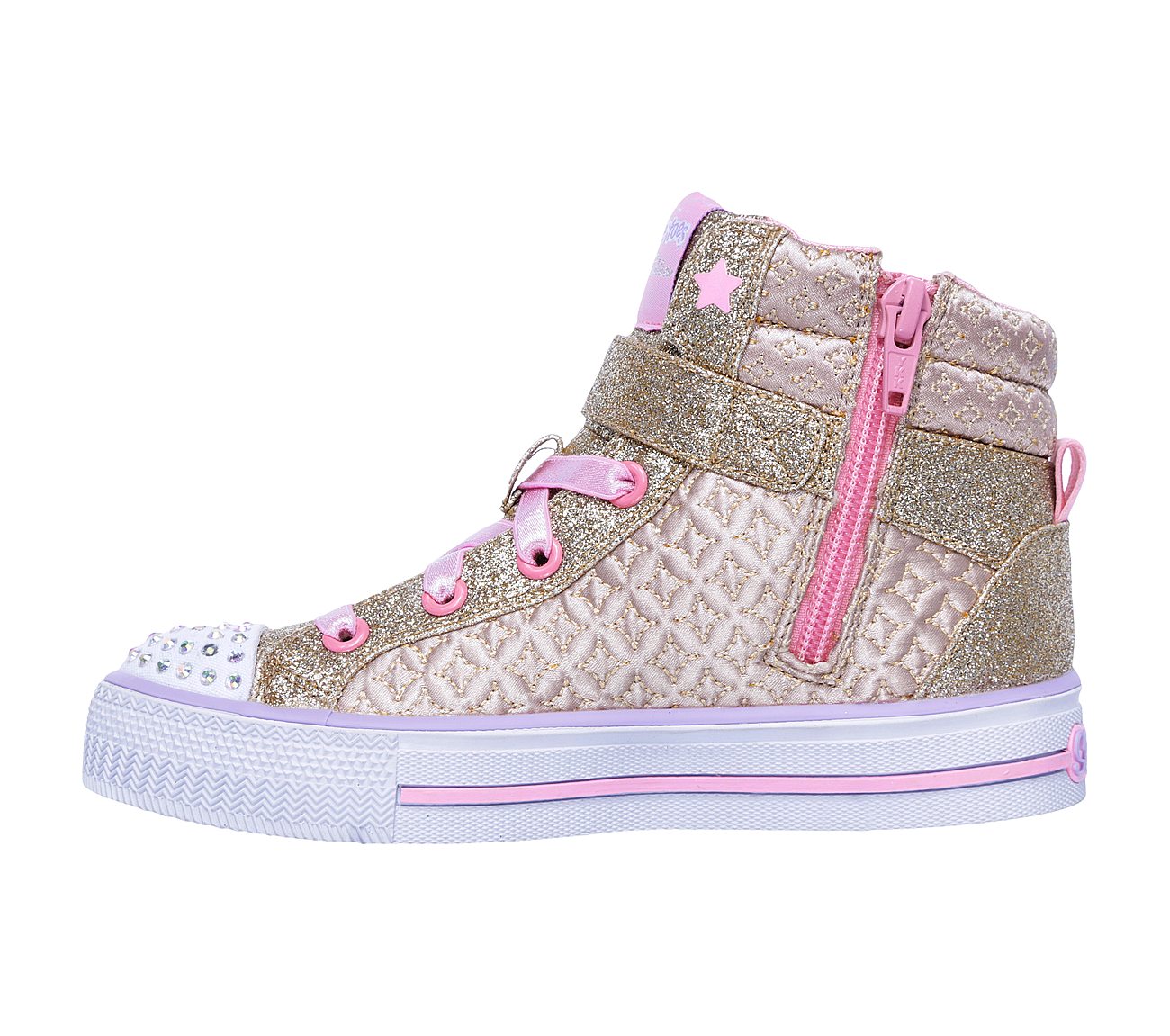  Girls Twinkle Toes: Shuffles - Twinkle Charm Gold/Pink