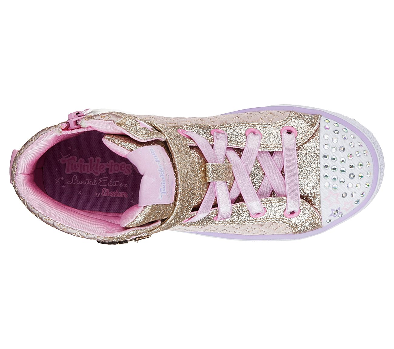  Girls Twinkle Toes: Shuffles - Twinkle Charm Gold/Pink