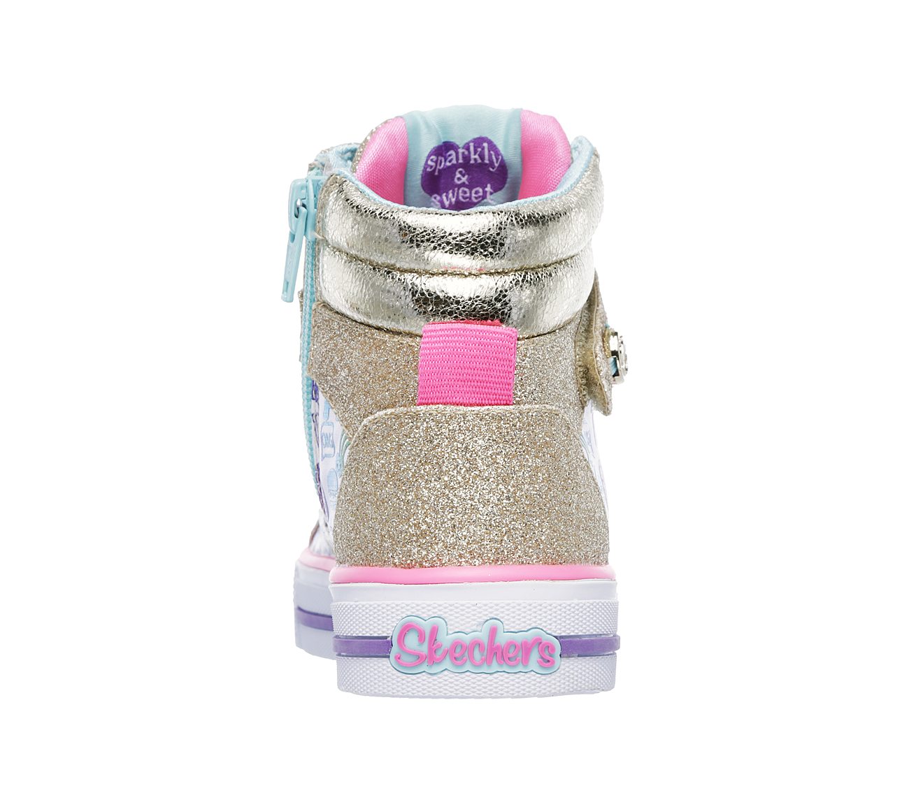  Girls Twinkle Toes: Shuffles - Giggle Glam White/Multi