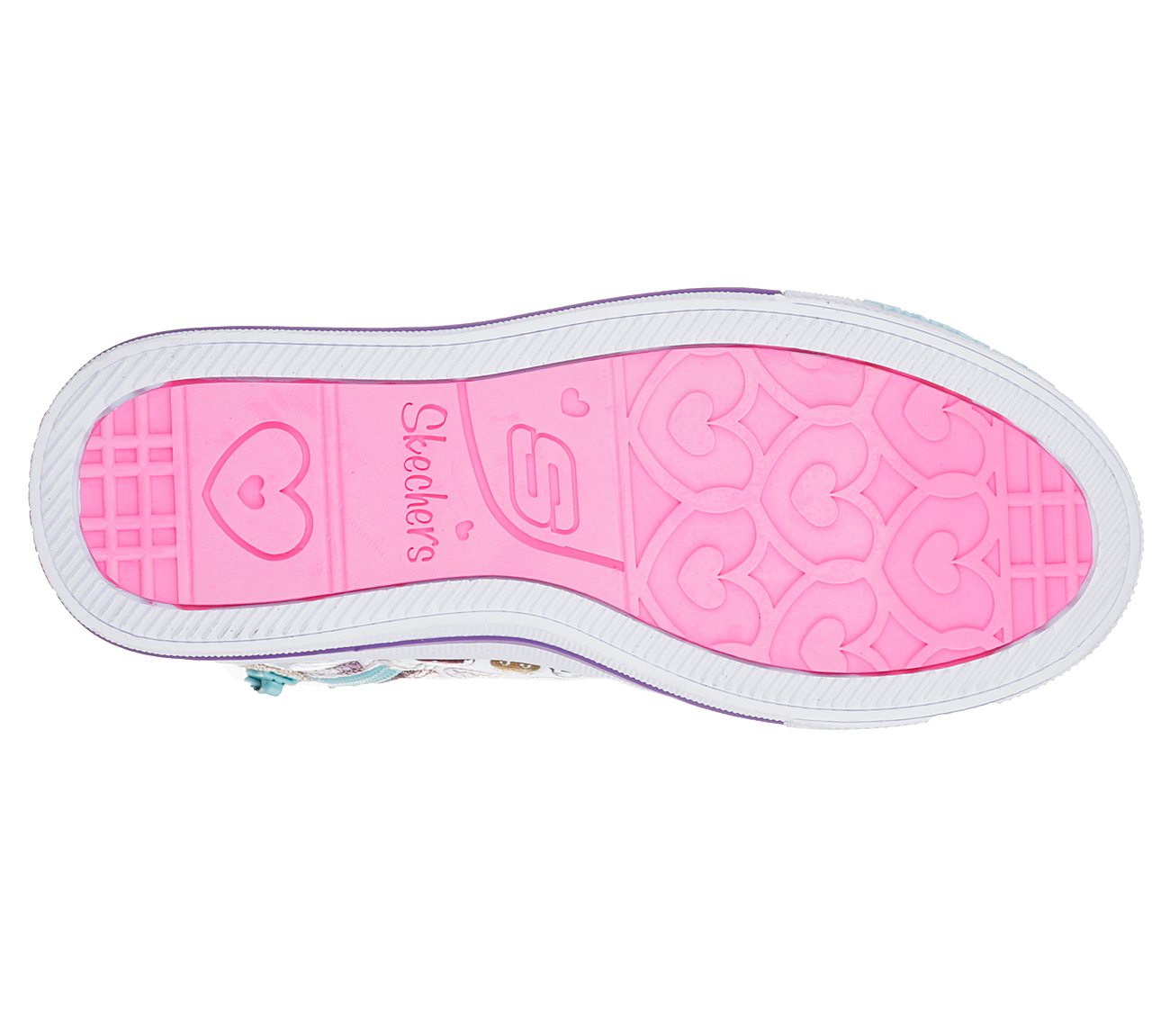  Girls Twinkle Toes: Shuffles - Giggle Glam White/Multi