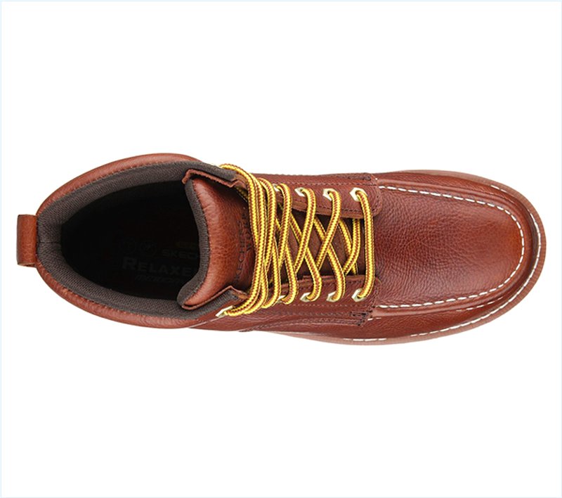  Men Work: Relaxed Fit Pettus - Grafford Red/Brown