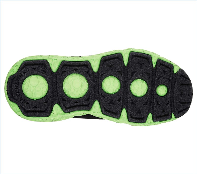  Boys Skech-X: Cosmic Foam Black/Lime