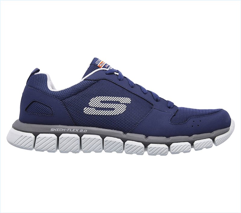  Men Relaxed Fit: Skech-Flex 2.0 Navy/Gray