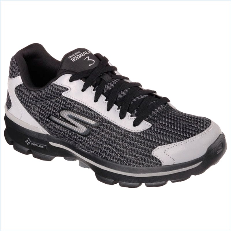  Men Extra Wide Fit (4E) Shoes - Reflective Black/Silver